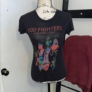 Foo Fighters Wasting Light Summer/Fall 2011 Black Graphic Pullover T-Shirt